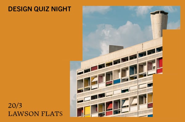 Design Quiz Night - Presented by Perth Design Week